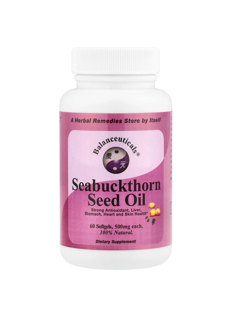 Seabuckthorn Seed Oil, 60 Softgels